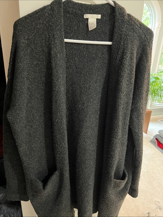 H&M Sweaters - H&M Dark Charcoal Open-Front Women's Cardigan